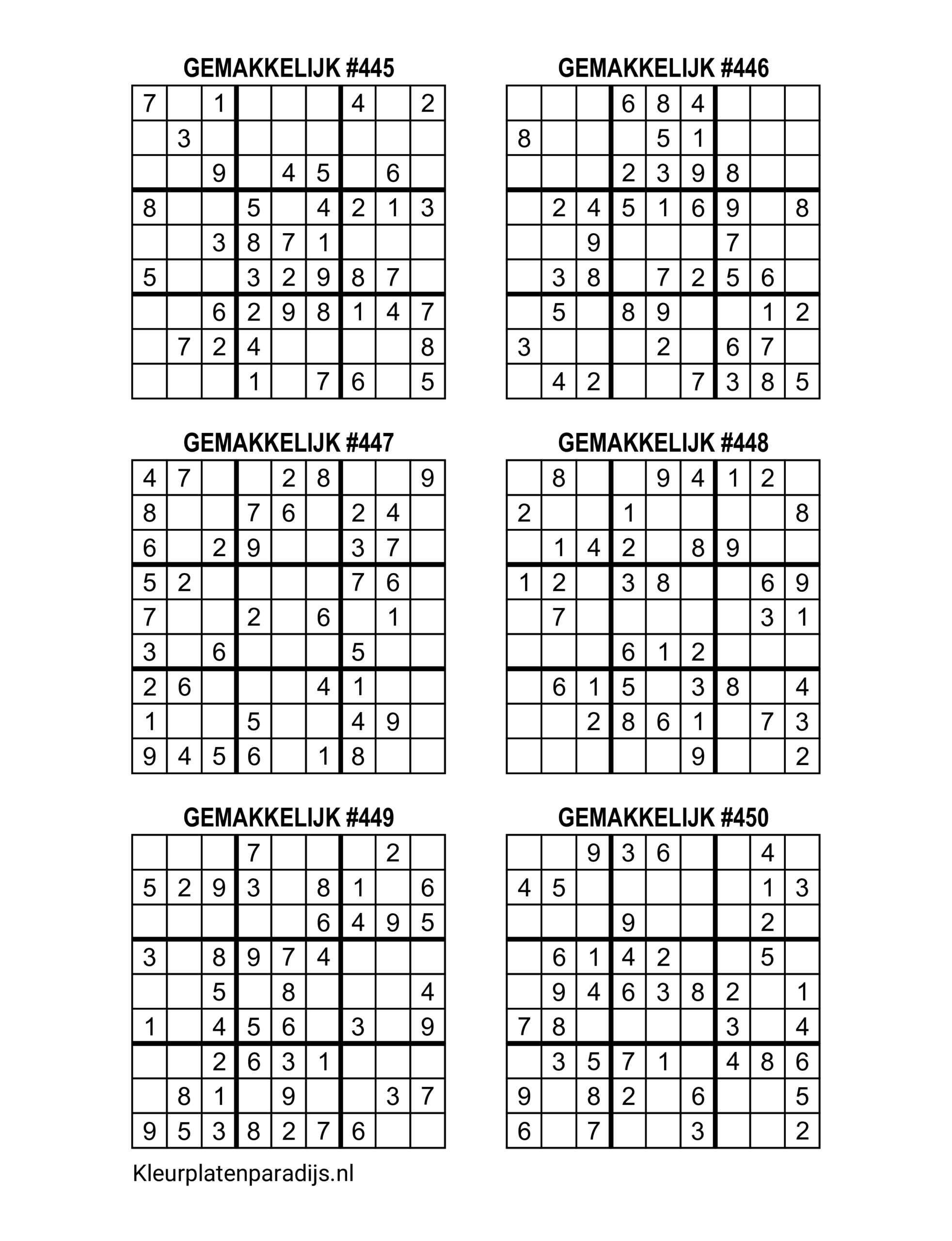 Sudoku Makkelijk 22