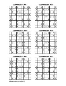 Sudoku Makkelijk 24