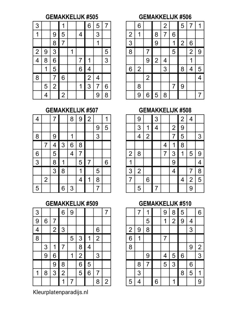 Sudoku Makkelijk 32