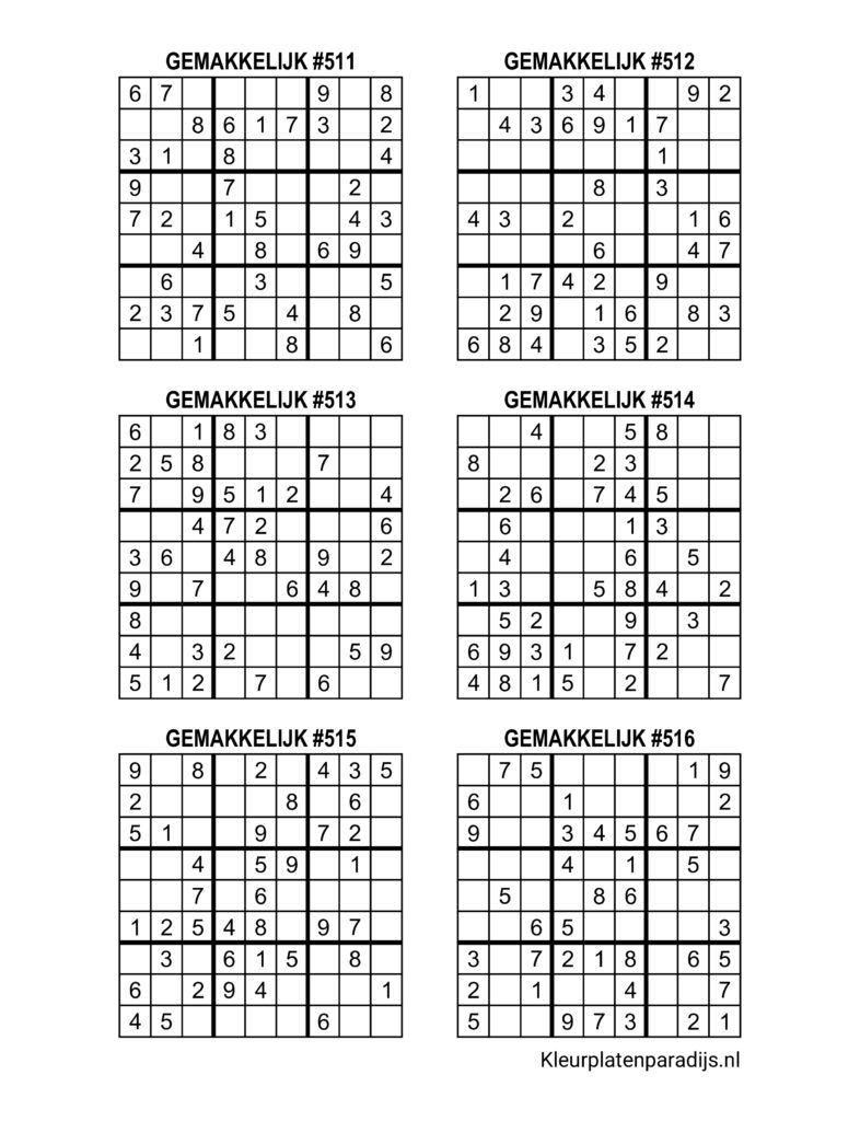 Sudoku Makkelijk 33