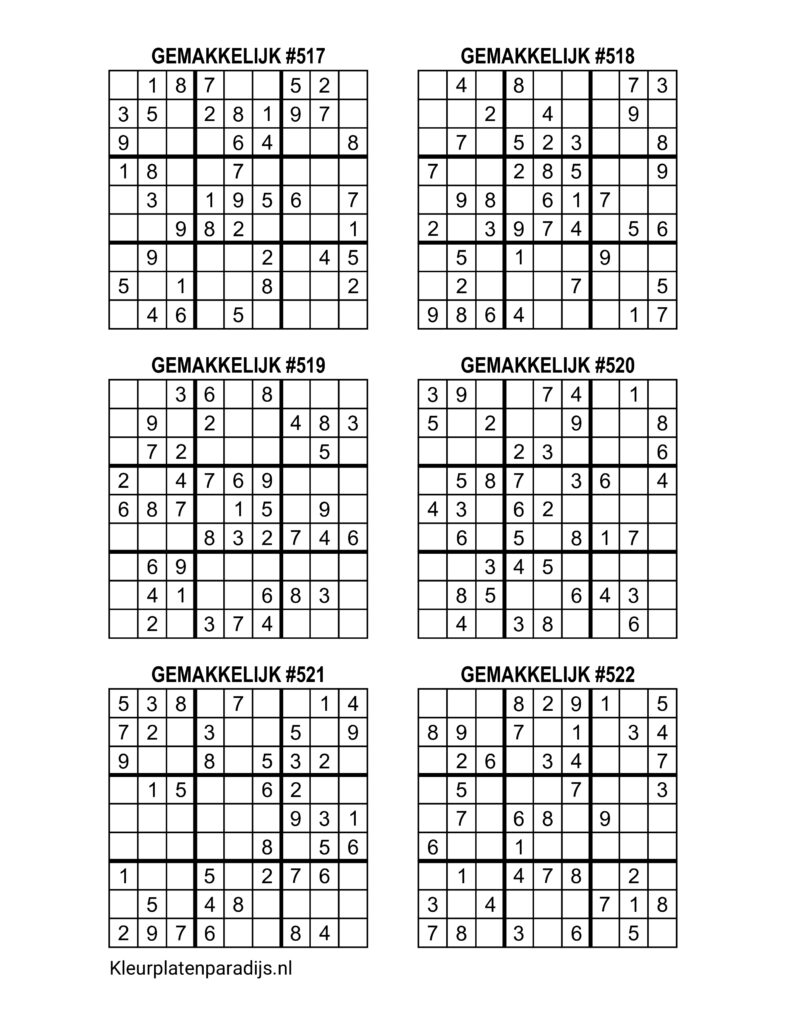 Sudoku Makkelijk 34
