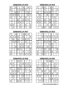 Sudoku Makkelijk 37