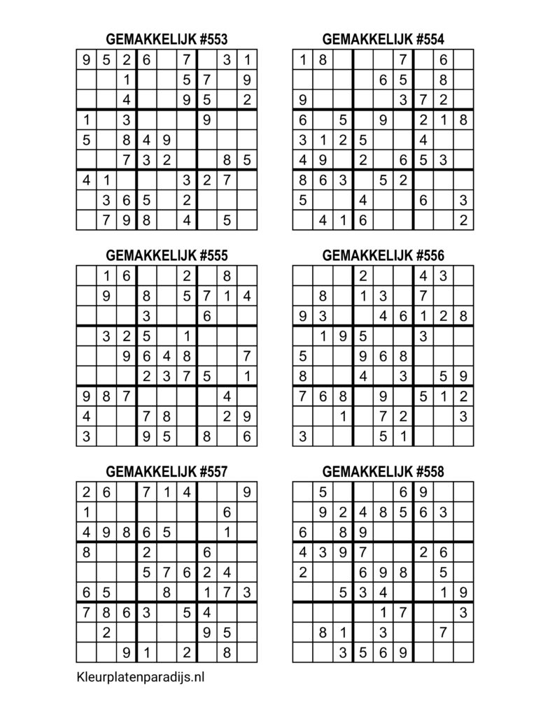 Sudoku Makkelijk 40