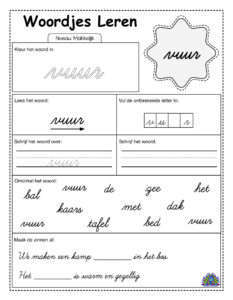 Easy Dutch 30 cursive worksheets 15