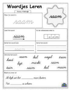 Easy Dutch 30 cursive worksheets 25