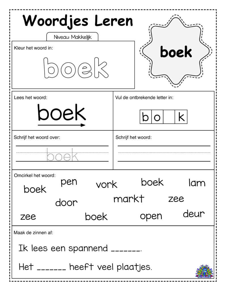 Easy Dutch 30 worksheets simple 8