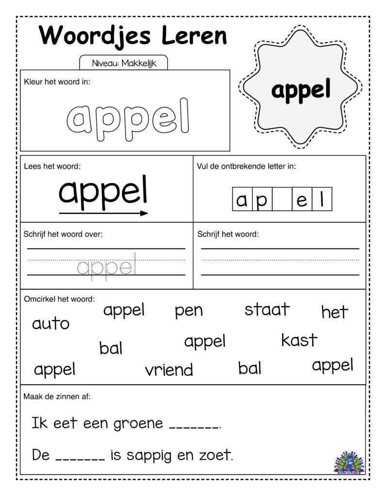 Easy Dutch 30 worksheets simple 22