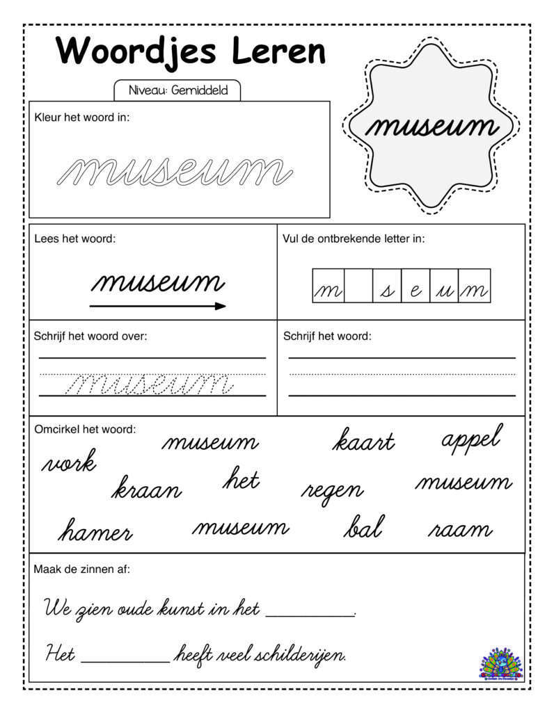 Average Dutch 40 cursive worksheets 21