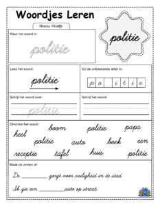 Difficult Dutch 30 cursive worksheets 7