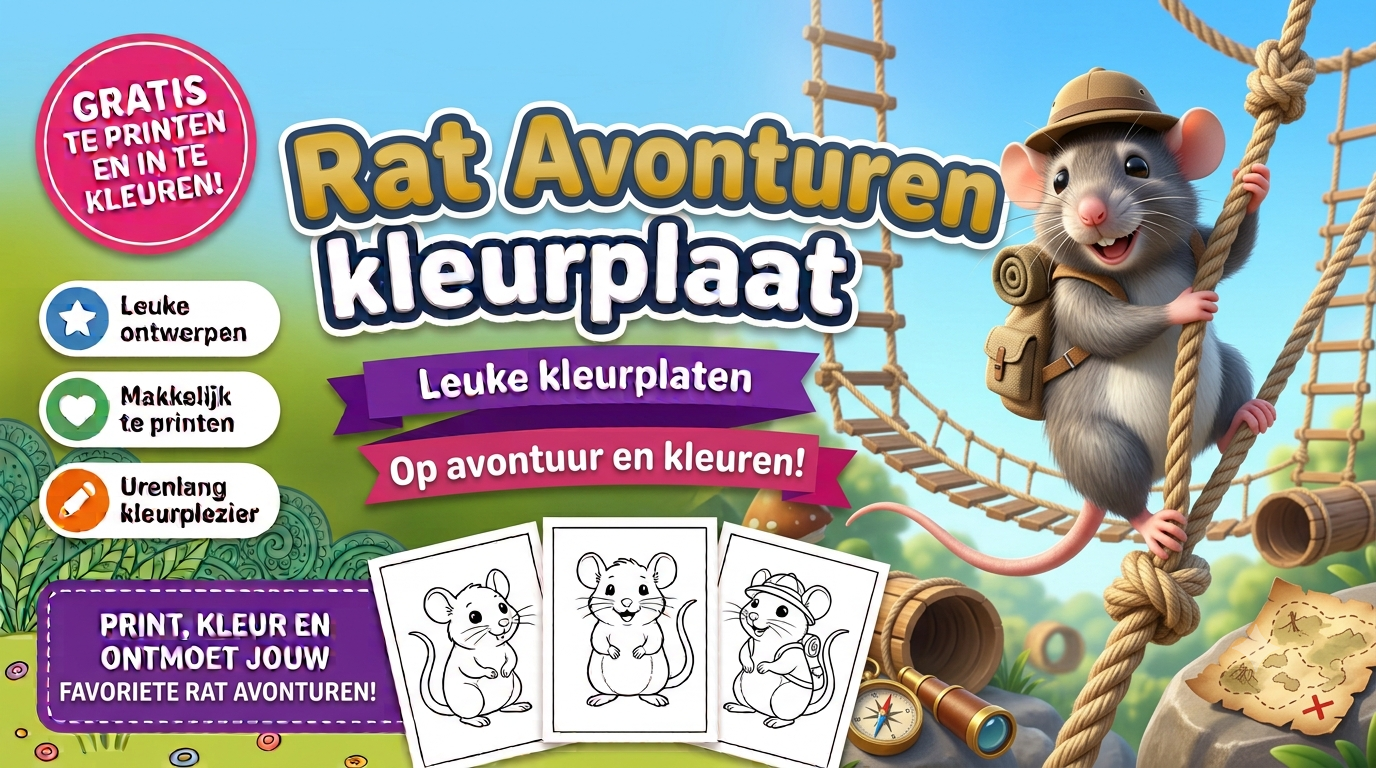 Rat Avonturen kleurplaat